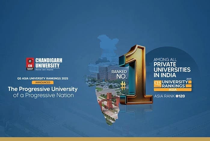 Chandigarh University Reclaims Top Spot Among Private Indian Universities in QS Asia Rankings 2025